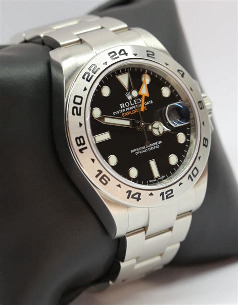 rolex explorer black dial stainless steel oyster bracelet|Rolex explorer oystersteel.